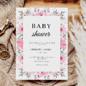 Roze Baby shower Uitnodiging Sjabloon