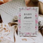 Roze Baby shower Uitnodiging Sjabloon