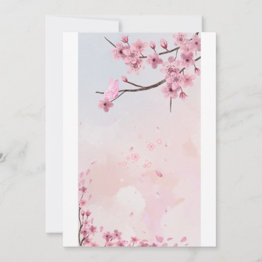 Roze Baby shower Uitnodiging voor Meisjes - Schatt (Achterkant)