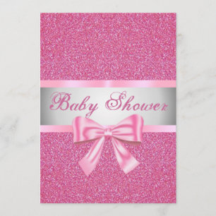 Roze Baby shower uitnodiging voor roze roze roze r