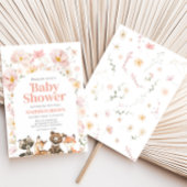 Roze Baby shower van bosbouillon Kaart
