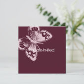 Roze Baby shower van Butterfly Kaart (Staand voorkant)