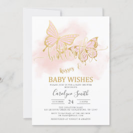 Roze Baby shower van Butterfly Kaart