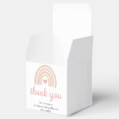 Roze Baby shower van de Heart Cute Girl Boho Rainb Bedankdoosjes (Geopend)