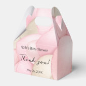 Roze Baby shower van de luchtballon Bedankdoosjes (Achterkant)