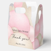 Roze Baby shower van de luchtballon Bedankdoosjes (Geopend)