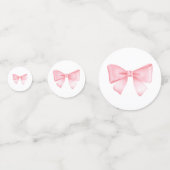 Roze Baby shower van de luchtballon Confetti (Achterkanten)