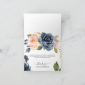 Roze Baby shower van Floral Bedankkaart (Binnen)