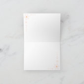 Roze Baby shower van Floral Bedankkaart (Binnen)