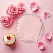 Roze Baby shower van Floral Folie Servetten