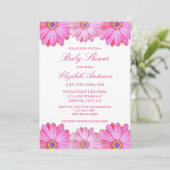 Roze Baby shower van Floral Kaart (Staand voorkant)