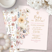 Roze Baby shower van Floral Kaart