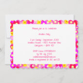 Roze Baby shower van Floral Kaart (Achterkant)