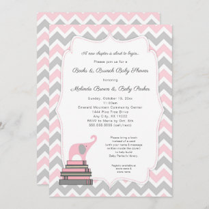 Roze Baby shower van het Elephant Book, boeken en  Kaart