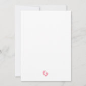 Roze Baby shower van het Elephant Book/Books Brunc Kaart (Achterkant)