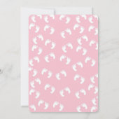 Roze Baby shower van het griffiemeisje Kaart (Achterkant)