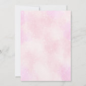 Roze Baby shower van het vliegvliegtuig dat Teddy  Kaart (Achterkant)