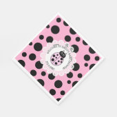 Roze Baby shower van Ladybug Girl Servet (Hoek)