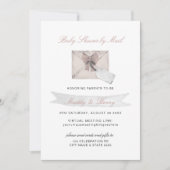 Roze Baby shower van Mail Virtual Long Distance Kaart (Voorkant)