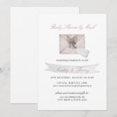 Roze Baby shower van Mail Virtual Long Distance Kaart (Voorkant / Achterkant)