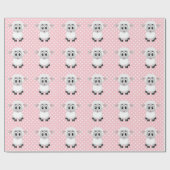 Roze Baby shower, verpakt papier (Vlak)