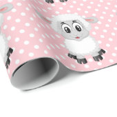 Roze Baby shower, verpakt papier (Rol Hoek)