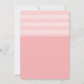 Roze Baby shower voor afspelen Kaart (Achterkant)