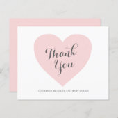 Roze Baby shower voor het kunstmeisje Hartelijk da (Voorkant / Achterkant)