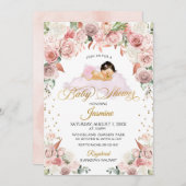 Roze Baby shower voor het slapengaan Kaart (Voorkant / Achterkant)