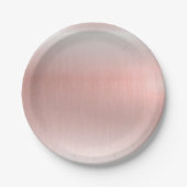 Roze Baby shower voor metaalweddenschappen Papieren Bordje (Voorkant)