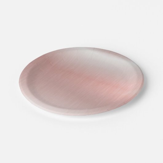 Roze Baby shower voor metaalweddenschappen Papieren Bordje (Gekanteld)