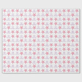 Roze baby shower voor verpakkingsdoeleinden cadeaupapier (Vlak)