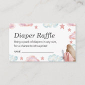 Roze Baby shower voor vliegtuigklep Informatiekaartje (Voorkant)