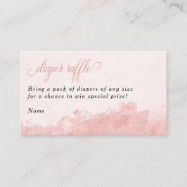 Roze Baby shower voor wasdroog wasdroog Informatiekaartje