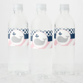 Roze Baby shower Water Fles Etiketten (Flessen)