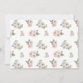 Roze Baby shower Woodland Kaart (Achterkant)