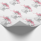  roze Baby showers inpakpapier (Hoek)