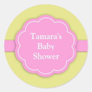 Roze Baby showers Sticker
