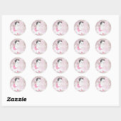  Roze Baby showers Stickers (Vel)