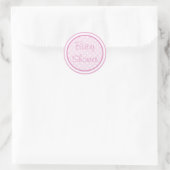 Roze Baby showers Stickers (Tas)