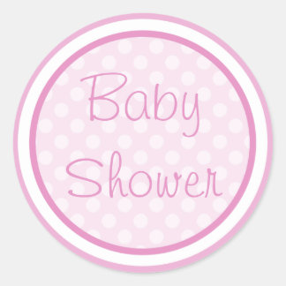 Roze Baby showers Stickers