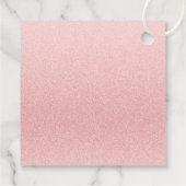 Roze Baby Slaperige Beer Dank u Bedankjes Labels (Achterkant)