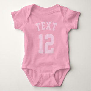 Roze Baby   Sporttrui ontwerp Romper