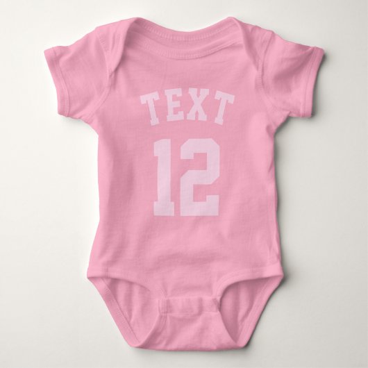 Roze Baby | Sporttrui ontwerp Romper (Voorkant)