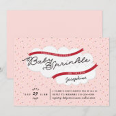 Roze baby sprinkhaas kaart (Voorkant / Achterkant)