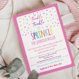 Roze Baby Sprinkle Kaart