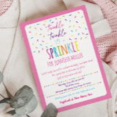 Roze Baby Sprinkle Kaart