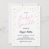 Roze Baby Sprinkle Kaart (Voorkant)