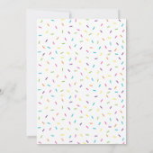 Roze Baby Sprinkle Kaart (Achterkant)