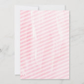 Roze Baby Sprinkle Tea Party Waterverf Kaart (Achterkant)